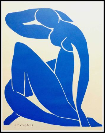 リトグラフ Matisse (After) - NU BLEU II