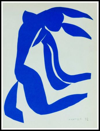 リトグラフ Matisse (After) - NU BLEU VII
