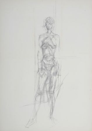 リトグラフ Giacometti - Nu debout, 1954