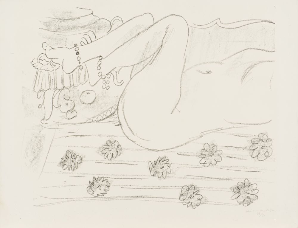 リトグラフ Matisse - Nu. Étude d’un mouvement de jambes