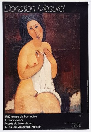 オフセット Modigliani - Nu à la Chemise  Donation Masurel