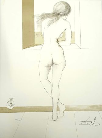 リトグラフ Dali - Nude at the Window