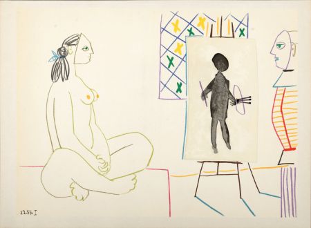 リトグラフ Picasso - Nude Woman, 1954