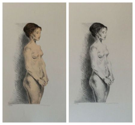 リトグラフ Soyer - Nude Woman Portfolio