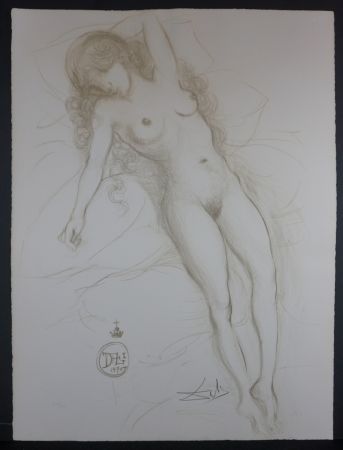 リトグラフ Dali - Nudes Nude With Raised Arm