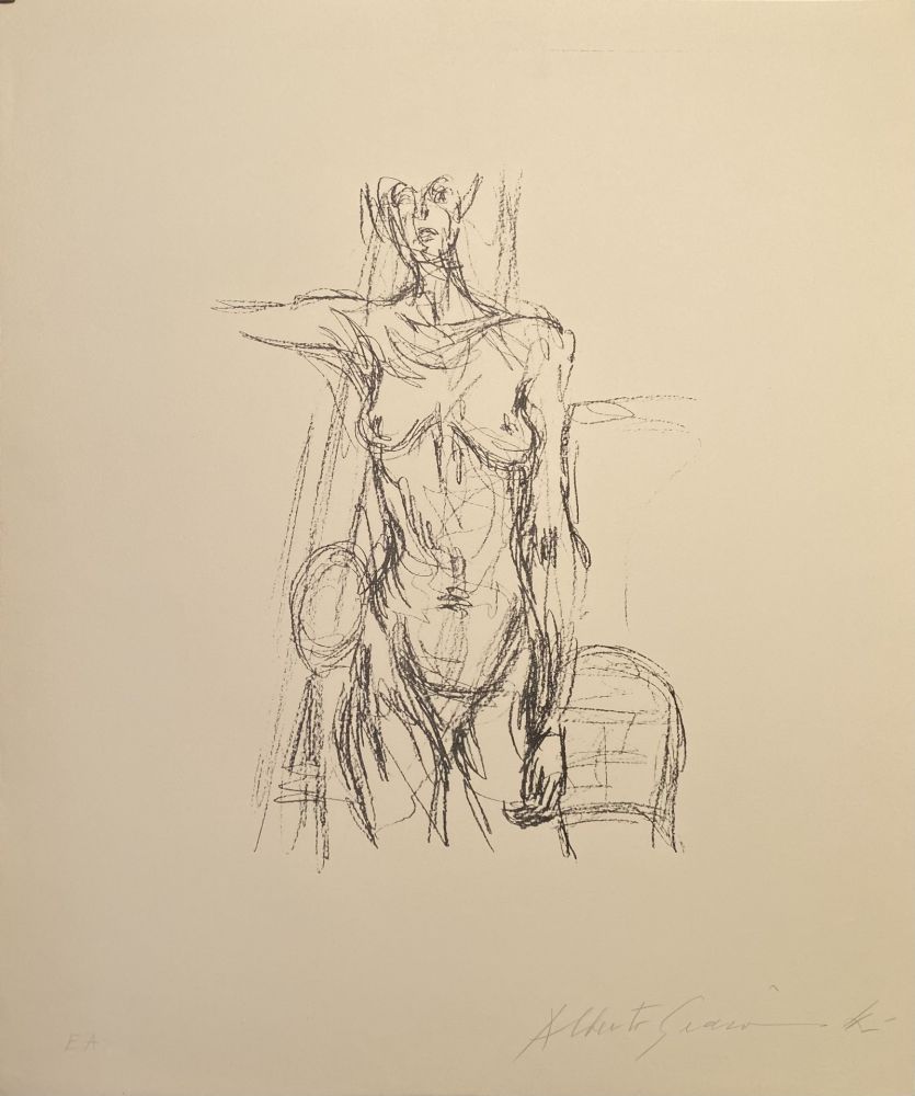 リトグラフ Giacometti - Nue - Lust 161 signed