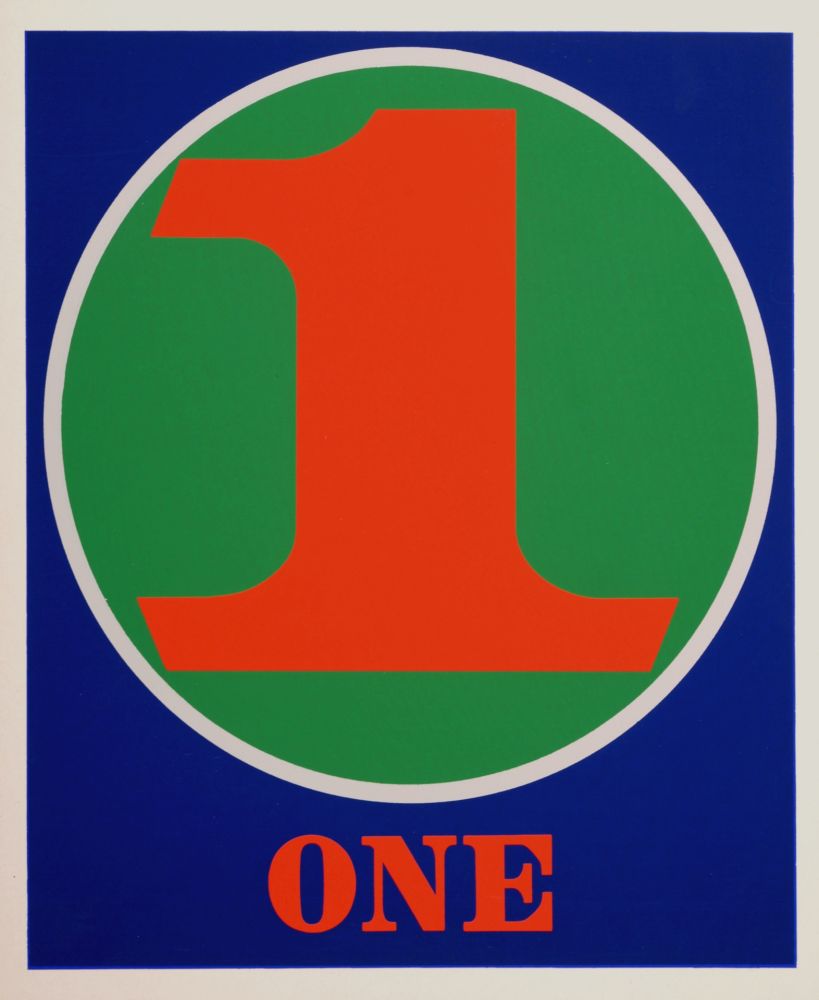 シルクスクリーン Indiana - Number 1, 1968