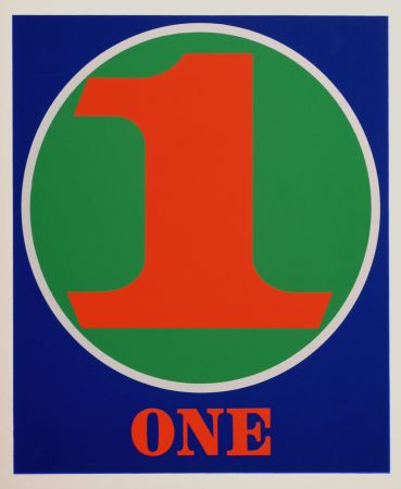 シルクスクリーン Indiana - Number 1, 1968