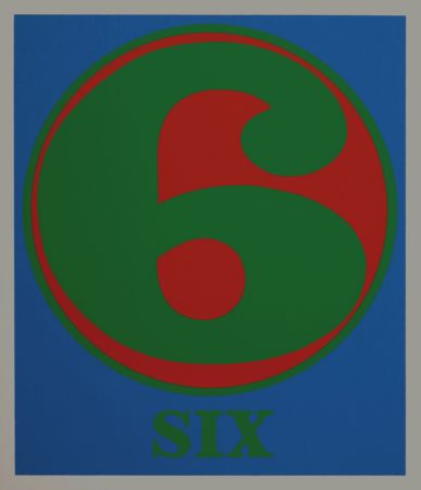 シルクスクリーン Indiana - Number 6, 1968