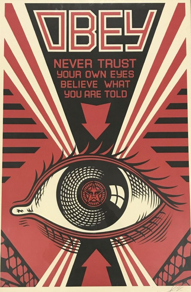 リトグラフ Fairey - Obey Eye