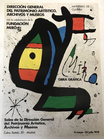 掲示 Miró - Obra grafica, Madrid