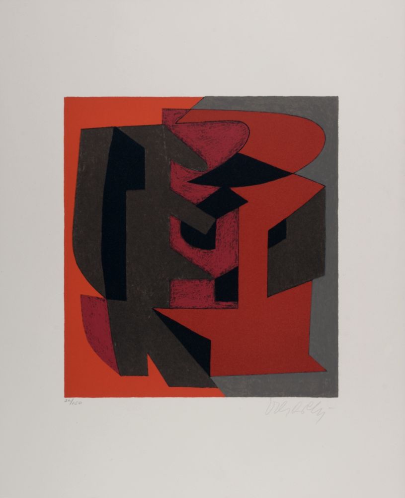 リトグラフ Vasarely - Octal, 1972 - Hand-signed