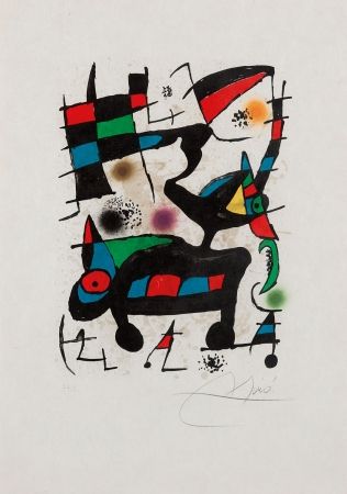 リトグラフ Miró - Oda a Joan Miro