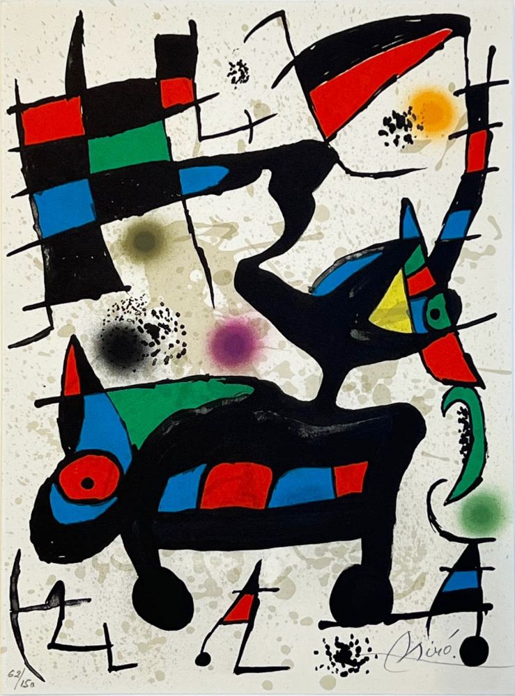 リトグラフ Miró - Oda a Joan Miró (Planche I) 