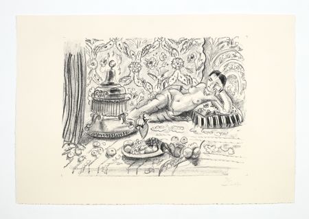リトグラフ Matisse - Odalisque, brasero et coupe de fruits