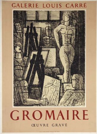 掲示 Gromaire - Oeuvre Gravé Galerie Louis Carré