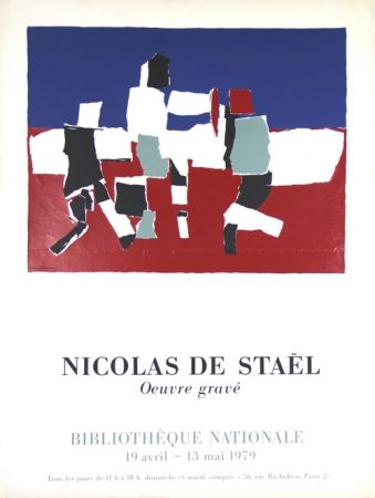 シルクスクリーン De Stael - Oeuvre Gravée   Bibliothéque Nationale