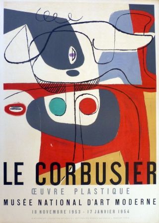 リトグラフ Le Corbusier - Oeuvre plaastique, musée national d'art  moderne de la ville de Paris 