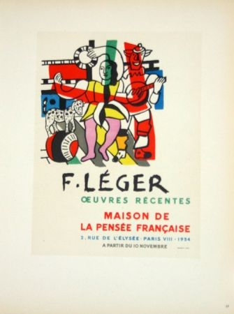 リトグラフ Leger - Oeuvres Récentes  Maison de la Pensée Française