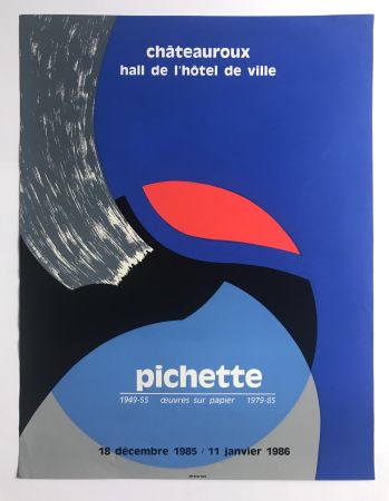 シルクスクリーン Pichette  - Oeuvres sur papier / Châteauroux