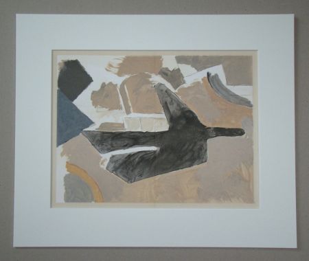リトグラフ Braque (After) - Oiseau