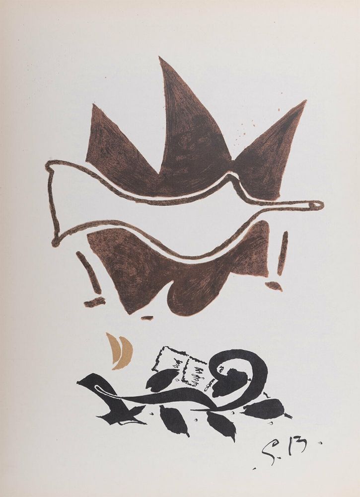 リトグラフ Braque - Oiseau #2, 1956