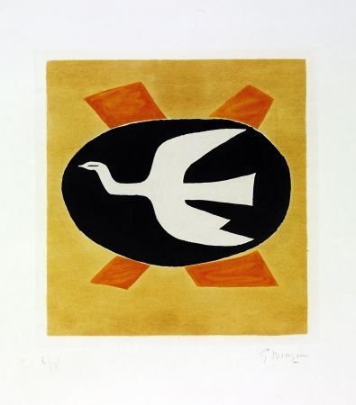彫版 Braque - Oiseau de feu