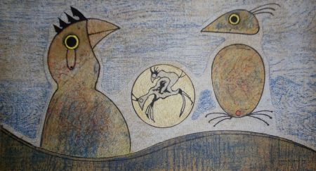 リトグラフ Ernst - Oiseaux