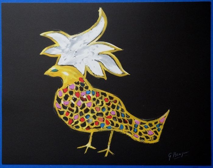 リトグラフ Braque - Oiseaux de Feu Phoenix