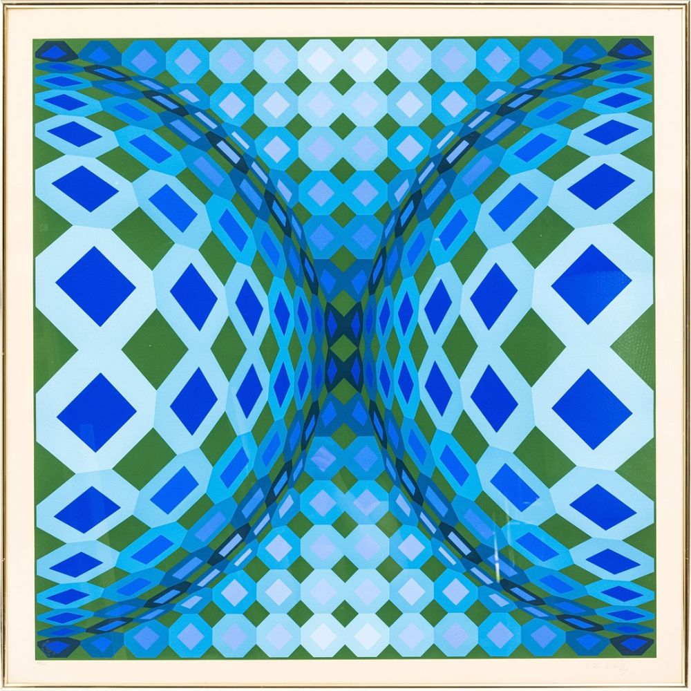 リトグラフ Vasarely - OKTA - CHEYT