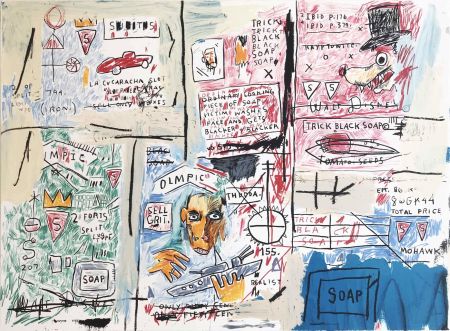 シルクスクリーン Basquiat - Olympic