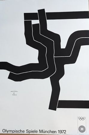 リトグラフ Chillida - Olympische Spiele München 1972