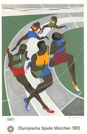 シルクスクリーン Lawrence - Olympische Spiele München 1972 (The Runners)