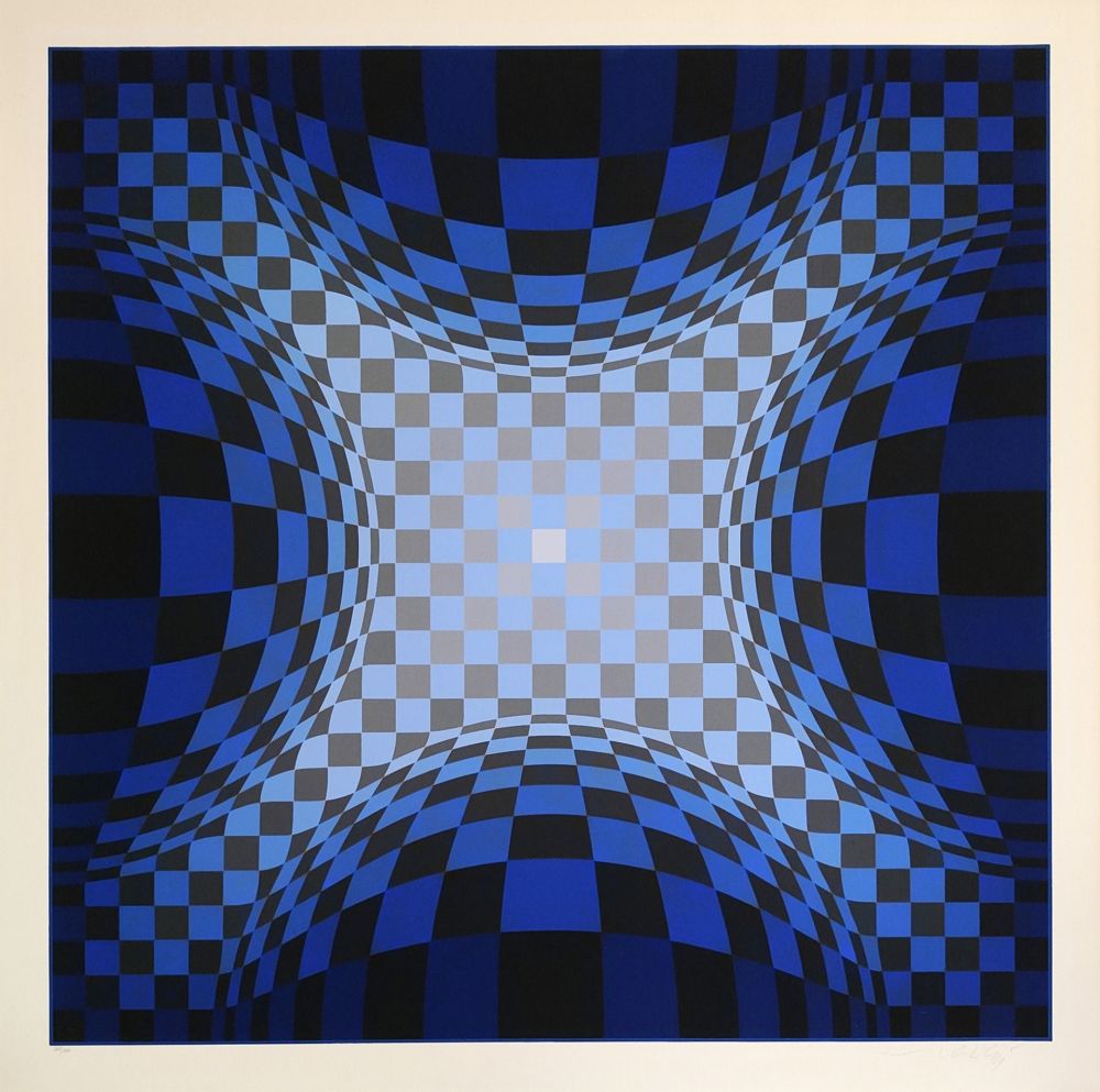 シルクスクリーン Vasarely - Ond-LZ