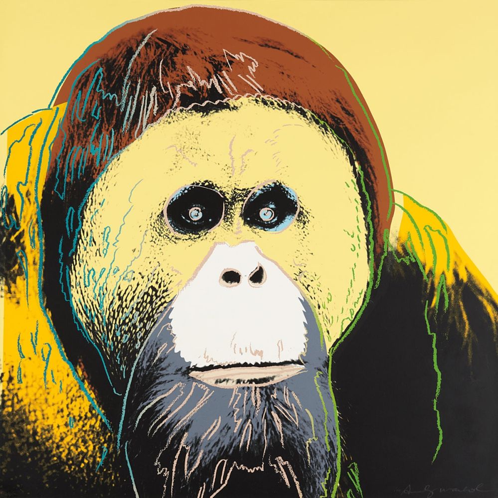 シルクスクリーン Warhol - Orangutan 299