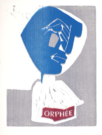 木版 Lorjou - Orphée, 1965