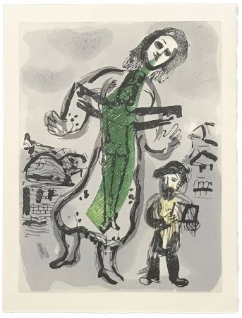 木版 Chagall - OU EST LE JOUR (