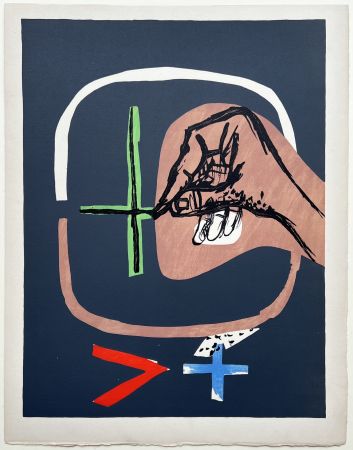 リトグラフ Le Corbusier - OUTIL (Le Poème de l'Angle Droit, 1955). Planche 19.