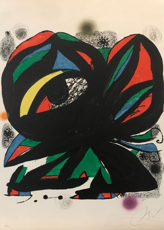 リトグラフ Miró - Ouverture de la Fundacio Joan Miro Barcelone 