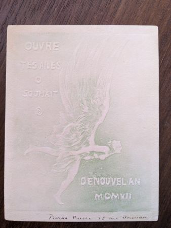 技術的なありません Roche - Ouvres tes ailes o souhait de nouvel an MCMVII (new year's greeting card for 1907)