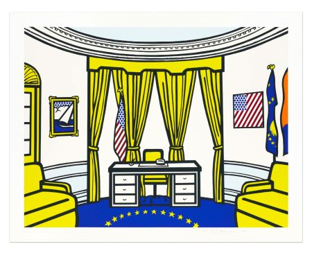 シルクスクリーン Lichtenstein - Oval Office, 1992