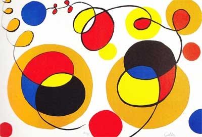 リトグラフ Calder - Overlapping