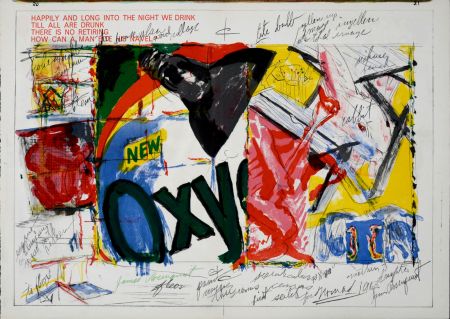 リトグラフ Rosenquist - Oxy, 1964 - Hand-signed!