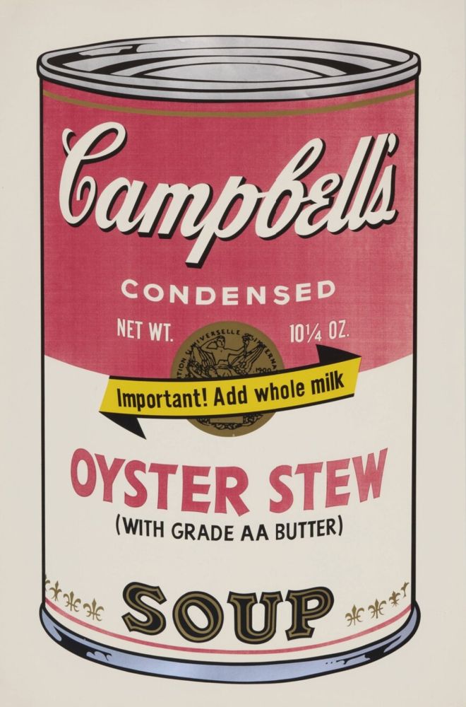 シルクスクリーン Warhol - Oyster Stew (from Campbell's Soup II)