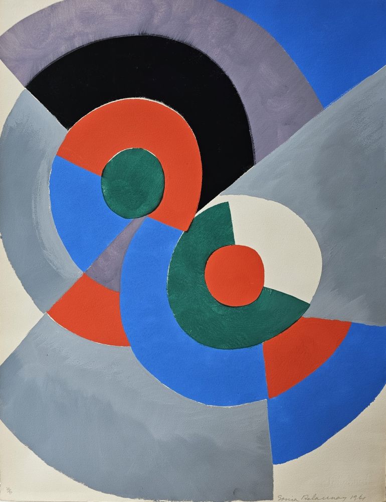 ステンシル Delaunay - Oésie de Mots Poésie de Couleurs. No 4