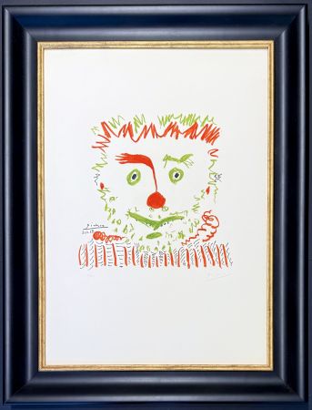 リトグラフ Picasso - Pablo Picasso(1881–1973) – Clown – Color lithograph on Arches paper – 1968