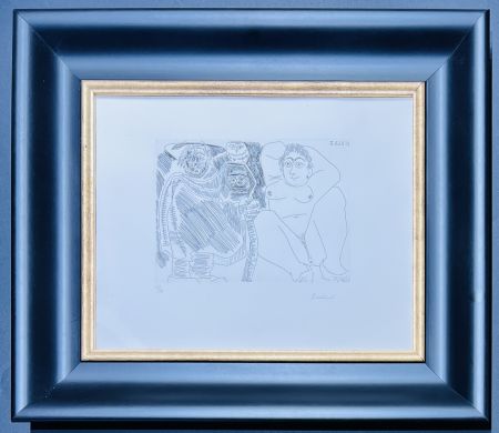 彫版 Picasso - Pablo Picasso ( 1881 – 1973 ) – hand-signed etching on wove paper - 1968