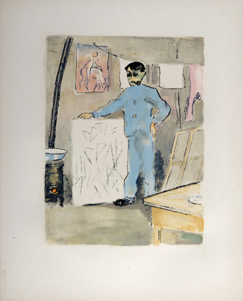 リトグラフ Van Dongen - Pablo Picasso au temps de l’Epoque bleue, 1949
