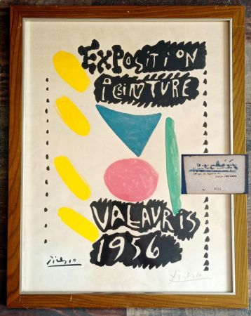 リトグラフ Picasso - Pablo Picasso, Exposition Peintures Vallauris, 1956, Hand-Signed 