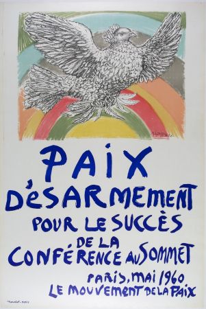 リトグラフ Picasso - Paix D’esarmement